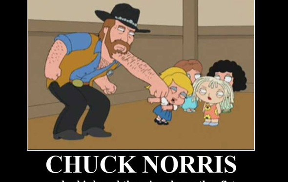 Just when I thought the Chuck Norris joke had finally died I see this